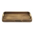 thumbnail image 3 of Home Improvement Curved Dark Brown Wood Tray, 3 of 6
