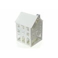 thumbnail image 1 of White Metal House Tealight Holder (Medium), 1 of 3