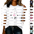 thumbnail image 4 of IMENGL Short Sleeve Top for Womens Basic Neck Printed Graphic Tee Daily Outfits Casual Loose Women's Short Sleeve T Shirt,M-XXXL, 4 of 6