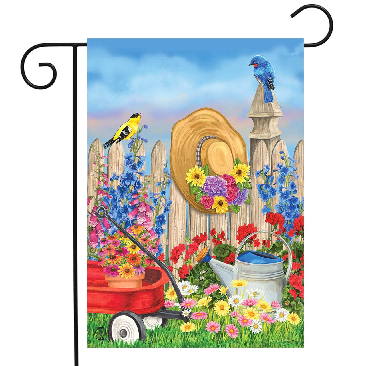 Green Thumb Spring Garden Flag Floral Gardening 12.5" x 18" Briarwood