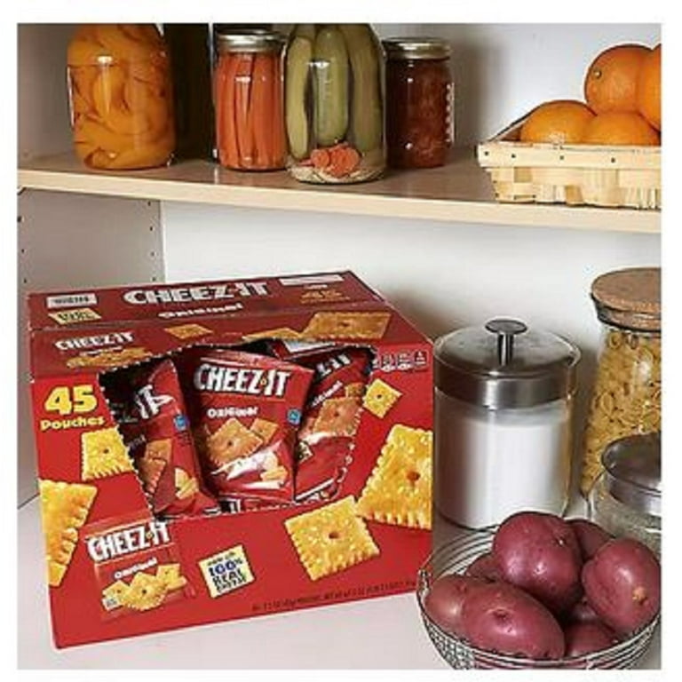 Cheez-It, Crackers, 45 ct, Made with real cheddar cheese - Walmart.com