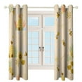 thumbnail image 4 of Cute Bee Hive Pattern 2 Panels Curtains for Bedroom Living Room Drapes Kitchen Window Curtain Home Decor, 4 of 6