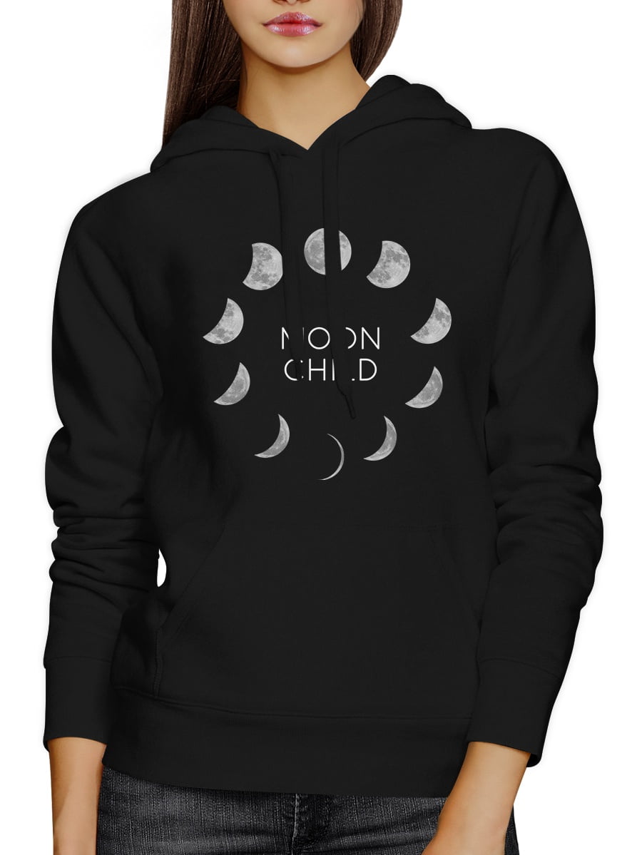 Moon Child Black Hoodie Halloween Costume Hooded Sweatshirt Fleece