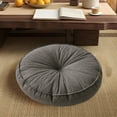 thumbnail image 3 of DAMAI Round Floor Pillow, Memory Foam Floor Cushions for Adults,Large Round Meditation Pillow for Tea Home Couch Chair Bed Car, 17 x 17 Inches (Dark Gray), 3 of 7
