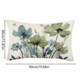 thumbnail image 3 of Decorative Throw Pillow Cover, Farmhouse Tropical Floral Linen Cushion Case for Sofa Couch, Boho Style Outdoor Home Pillowcase, 3 of 4