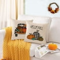 thumbnail image 3 of Set of 4 Fall Pillow Covers 18x18 Inch Thanksgiving Pumpkins Decor Throw Pillows Covers Autumn Gnomes Sunflower Decorative Home Outdoor Sofa Couch Pillow Cases for Fall Theme Decorations (18 by 18), 3 of 5