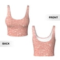 thumbnail image 6 of Uemuo Rose Gold Glitter Pattern Women's Sports Bra - High Impact Support, Breathable, and Comfortable Athletic Bra for Running, Yoga, and Workouts, 6 of 9