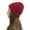 Red, variant on Dyfzdhu Women Casual Solid Stitching Outdoor Plush Hats Crochet Knit Beanie Cap Red
