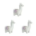 thumbnail image 3 of Bearachild Maceta de cerámica - Para espacios pequeños Macetas suculentas para interiores y exteriores Macetas con forma de animal Alpaca blanco Type1 NO1, 3 of 6