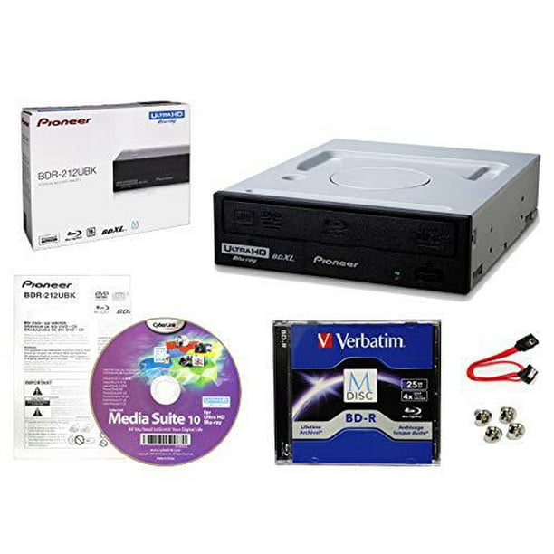 Pioneer r 212ubk Internal 16x Blu Ray Writer Drive Bundle With Cyberlink Burning Software 25gb M Disc R Sata Cable And Mounting Screws Burns Cd Dvd Dl xl Discs Walmart Com Pioneer r 212ubk Internal 16x Blu Ray Writer Drive Bundle With Cyberlink Burning Software 25gb M Disc R Sata Cable And Mounting Screws Burns Cd Dvd Dl xl Discs Walmart Com