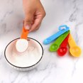thumbnail image 2 of Juego de cucharas medidoras Rainbow, de plástico sin BPA, con escalas grabadas, apilables y aptas para lavavajillas. Un utensilio de cocina esencial para harina, azúcar y líquidos., 2 of 7