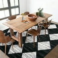 thumbnail image 4 of Garvee 10'x13' Geometric Area Rug, Washable Rug Low Pile Print Indoor Area Rug for Living Room Bedroom Dining Room,Modern Non-Slip Carpet,Black, 4 of 9