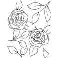 thumbnail image 2 of Chapman, Marcy 15x18 Gold Ornate Wood Framed with Double Matting Museum Art Print Titled - Hand Sketch Roses I, 2 of 4