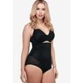 thumbnail image 3 of Secret Solutions Women's Plus Size Shadow Stripe Shaper High-Waist Brief, 3 of 5