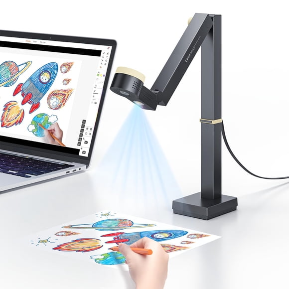 Cámara de documentos CZUR Fancy S Pro 12MP USB 4K Webcam con micrófono