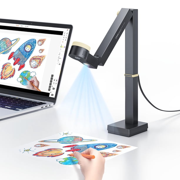 Cámara de documentos CZUR Fancy S Pro 12MP USB 4K Webcam con micrófono