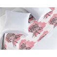 thumbnail image 2 of Flowers Vintage Bed Runner, Linear Style Rose Sketch with Grunge Brush Strokes Back Art, Decorative Accent Bedding Scarf for Hotels Homes & Guest Rooms, Queen, Pastel Pink Charcoal Grey, by Ambesonne, 2 of 3