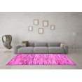 thumbnail image 3 of Ahgly Company Indoor Square Abstract Pink Contemporary Area Rugs, 4' Square, 3 of 4