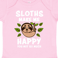thumbnail image 4 of Inktastic Sloths Make Me Happy You Not So Much Boys or Girls Baby Bodysuit, 4 of 5