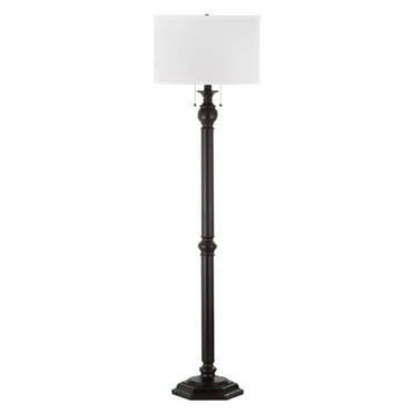 360 Lighting Traditional Floor Lamp 58 Tall Oiled Bronze Linen Fabric Drum Shade For Living Room Reading Bedroom Office Com 360 Lighting Traditional Floor Lamp 58, Hampton Bay 72 75 Inch Bronze Floor Lamp With White Alabaster Shade