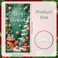 thumbnail image 2 of Festive Cows Christmas Banner Holiday Santa Hats Barn Scene for Home Party Indoor, 2 of 9