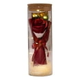 thumbnail image 2 of Tnobhg Preserved Flower Glass Wishing Bottle Eternal Rose Flower with LED Light Romantic Gift for Lover Friends, 2 of 8