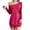 Hot Pink, variant on Efsteb Lightweight Dresses for Women Casual Off Shoulder Dress Loose Fit Long Sleeve Tee Shirt Dress Beach Sundress (Khaki,S)