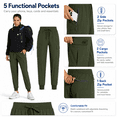 thumbnail image 3 of YAPPO Women's Cargo Jogger Pants Lightweight Quick Dry Hiking Pants with 5 Pockets, Water Resistant UPF 50+ Travel Athletic Pants, 3 of 8