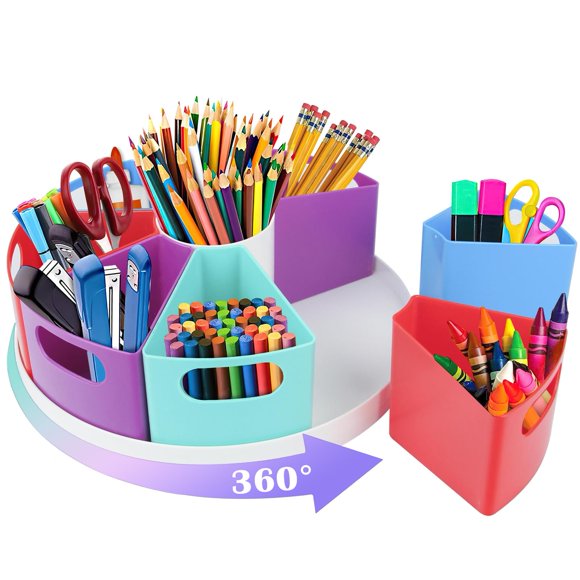 Organizador Giratorio de Materiales para Arte ZERUIDM para Niños