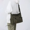 thumbnail image 6 of Canvas Messenger Bag Large Hobo Crossbody Bag with Multiple Pockets Canvas Shoulder Tote Bag for Women and Men, 6 of 7