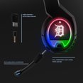 thumbnail image 2 of Detroit Tigers Logo Wireless Bluetooth Gaming Headphones & Stand, 2 of 2