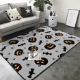 thumbnail image 2 of Halloween Shaggy Rugs for Living Room, halloween pumpkins bat Area Rug for Bedroom, Non Slip Carpet Floor Cover Mat, Washable Rug Kids Room Nursery Halloween Decor 80x58in, 2 of 5