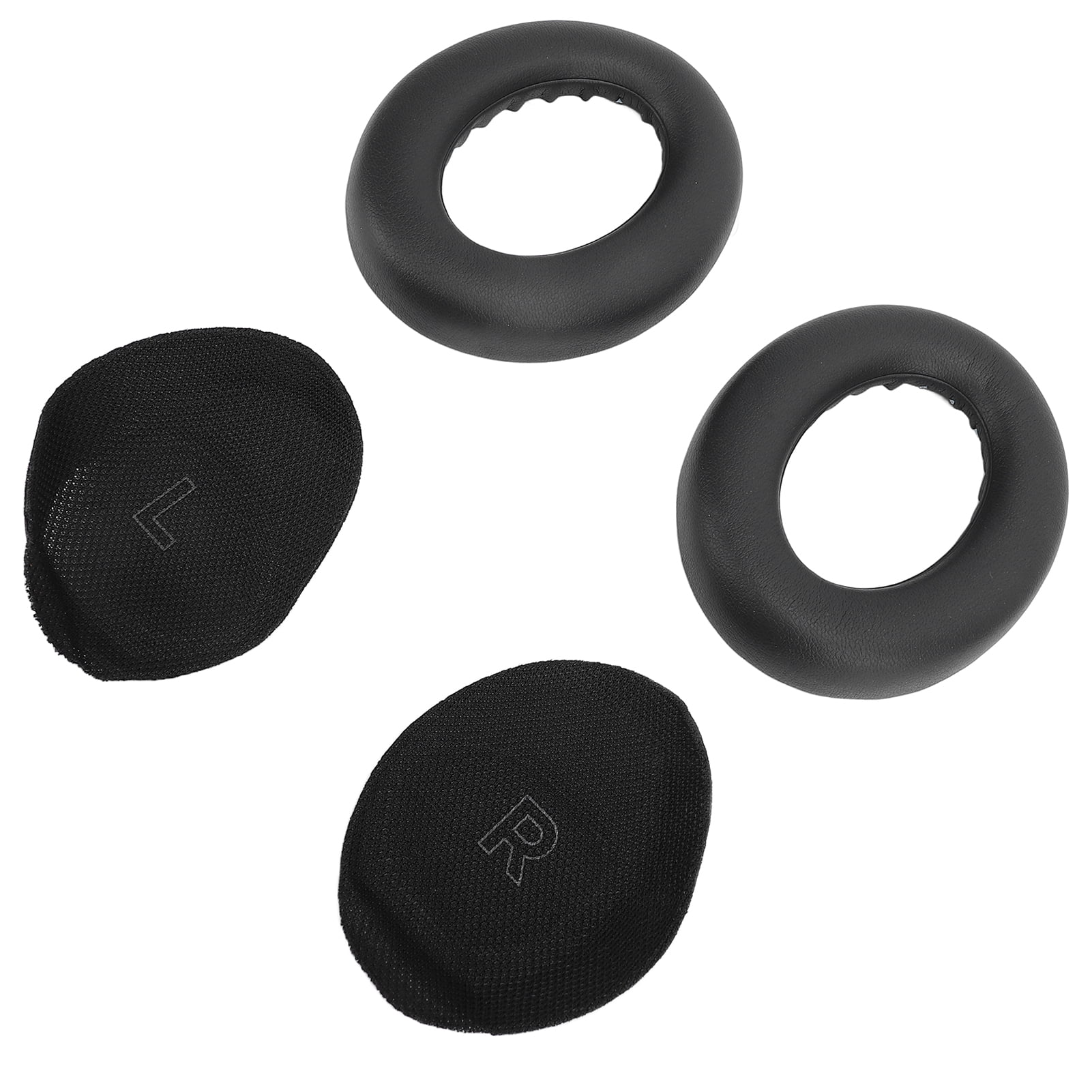 Replacement Earpads Soft Protein Leather High Density Memory Foam Ear Pads Cushions Compatible with Bose QuietComfort QC Ultra Wireless Headphones 1 Pair Black / 10 x 6.3 inches / 25.4 x 16 cm