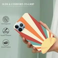thumbnail image 2 of COMIO  Vintage Sunrays Case Compatible with iPhone 14, Retro 70s Minimal Colorful Sun Stripes Art Case for iPhone 14 for Teens Men and Women, Trendy Cool  Case Cover, 2 of 4