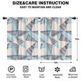 thumbnail image 2 of Blackout Kids Curtains,Blue Ethnic Triangle and Geometric Pattern Childrens Insulated Curtains Set Of 2,Bedroom Essentials,Toddler Room Decor 42x54in(106x137cm), 2 of 5