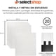 thumbnail image 2 of Papel Tapiz Tipo Piedra Con Adhesivo De 35X38CM Revestimiento Decorativo Para Cubierta De Mueble Encimera Cocina Estante Puertas Paredes Decoracion Hogar (Blanco), 2 of 7