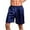 Navy, variant on Wancir Mulberry Silk Shorts for Men, Silk Boxers Sleepwear, Relaxed Fitness Wear, Front Pockets, Elastic Waist