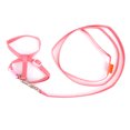 thumbnail image 5 of Arnés ajustable de tela de fibra rosa para conejos, gatos, conejillos de indias, correa para tirar, cuerda para mascotas pequeñas, 5 of 5