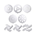 thumbnail image 1 of FANCY 9PCS Meat Grinder Blades Meat Grinder Plate Discs Stainless Meat Grinder Accessories Stainless Steel Knife Net Blade Enema Machine Perforated Meat Grinder Blades Net, 1 of 1