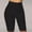Black, variant on Womens High Waisted Leggings Tight fit Solid Color Short Yoga Pants Inseam Athletic Leggings Trendy 2025