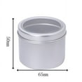 thumbnail image 3 of Japceit Aluminium Empty Cosmetic Pot Jar Tin Container Box Screw Lid, 3 of 10