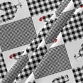 thumbnail image 5 of Farm Rooster Round Tablecloth 60 Inch - Waterproof Fabric Table Cloth Protector, Black and White Plaid Tablecloths Washable Table Cover for Kitchen Banquet Coffee Table Outdoor Party, 5 of 6
