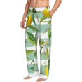thumbnail image 2 of Daiia Lemon Men's Sleep Pant with Pockets and Drawstring,Pajama Pants-Small, 2 of 9