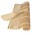 thumbnail image 2 of Pedty 1 Pc Bamboo Sushi Curtain 1Pc Spoon,Mould Set Kitchen DIY Rice Kit Maker Rice Roller Roll Mat Kitchen，Dining & Bar, 2 of 9