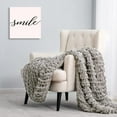 HBlife Chunky Knit Throw Blanket 50X60 Inches, Super Warm Soft Chenille