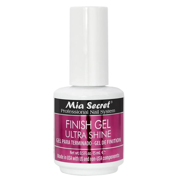 Gel de acabado UV Mia Secret Ultra Shine sin color, 15 ml