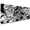 Black & White Abstraction, variant on Brecoy Extended Large Gaming Mouse Pad, 31.5" x 11.8" Desk Mat with Stitched Edges, Waterproof Non-Slip Rubber Base, Desk Protection for Home Office & Gaming