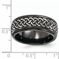 thumbnail image 6 of Edward Mirell Black Ti Patterned 9mm Band, 6 of 7