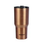 Swiss Tech Becher Bronze 30oz Water Bottle, Triple-Wall Copper Lined, Leak Proof