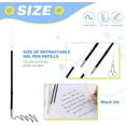 thumbnail image 2 of 30 Pieces Retractable Pen Refills Universal Gel Ink Refill 1.0 mm Medium Point Ballpoint Pen Refills Black Ink Refills Replacement, 9.9 cm Long, 2 of 7